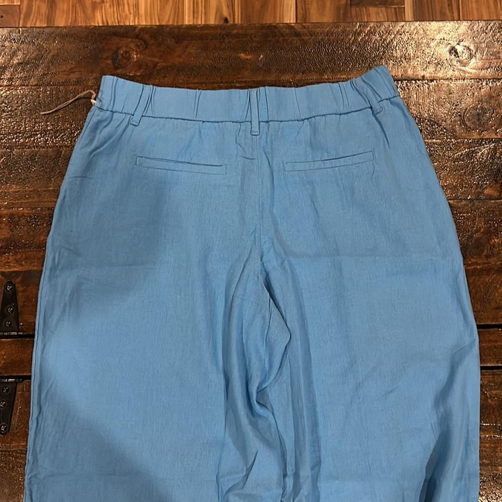 NWOT Wide-Leg Linen Pants - Picture 5 of 6